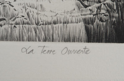 Jean-Pierre TINGAUD : La terre ouverte II, Gravure originale (photo de détail 7) - Crédit photo : Galerie Art.Paris