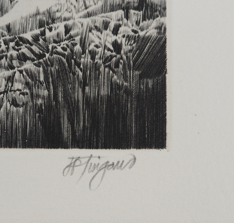 Jean-Pierre TINGAUD : La terre ouverte II, Gravure originale (photo de détail 4) - Crédit photo : Galerie Art.Paris