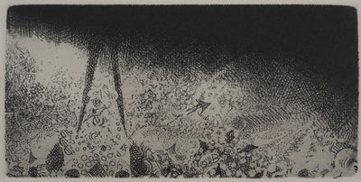 Jacques LE MARECHAL : Tout recommencera avec mesure, Gravure originale (vue générale) - Crédit photo : Galerie Art.Paris