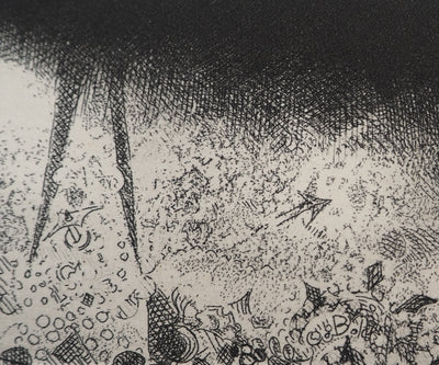 Jacques LE MARECHAL : Tout recommencera avec mesure, Gravure originale (photo de détail 4) - Crédit photo : Galerie Art.Paris