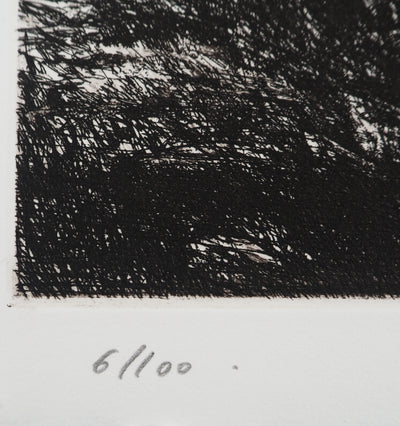 Nicole BOUHARMONT : Arbres agités, Gravure originale (photo de détail 6) - Crédit photo : Galerie Art.Paris