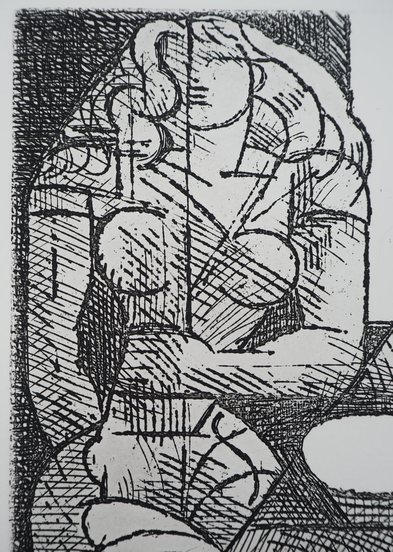 Marcel GROMAIRE : Estaminet, Gravure originale (photo de détail 4) - Crédit photo : Galerie Art.Paris