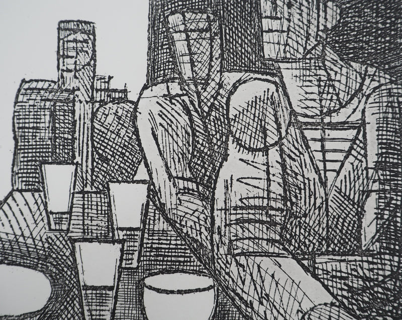 Marcel GROMAIRE : Estaminet, Gravure originale (photo de détail 5) - Crédit photo : Galerie Art.Paris