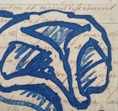 Pierre ALECHINSKY : La vie comme elle tourne bleu, Gravure originale (photo de détail 6) - Crédit photo : Galerie Art.Paris