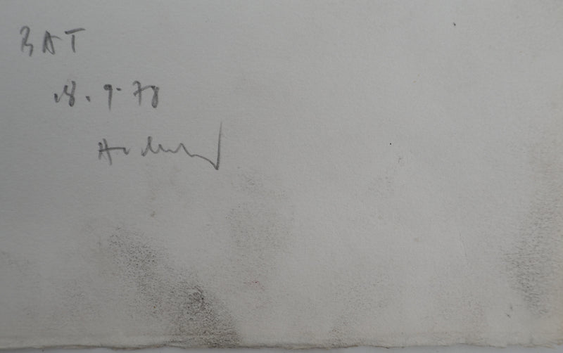 Pierre ALECHINSKY : Composition au cercle rouge, Gravure originale (photo de détail 3) - Crédit photo : Galerie Art.Paris