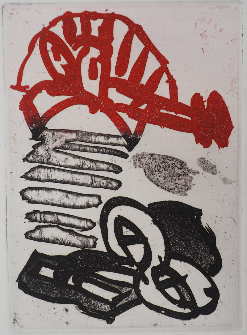 Pierre ALECHINSKY : Regard surréaliste, Gravure originale (vue générale) - Crédit photo : Galerie Art.Paris