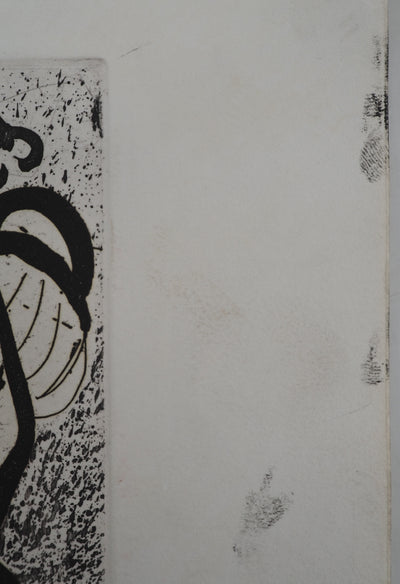 Pierre ALECHINSKY : Sur la tête, Gravure originale (photo de détail 9) - Crédit photo : Galerie Art.Paris