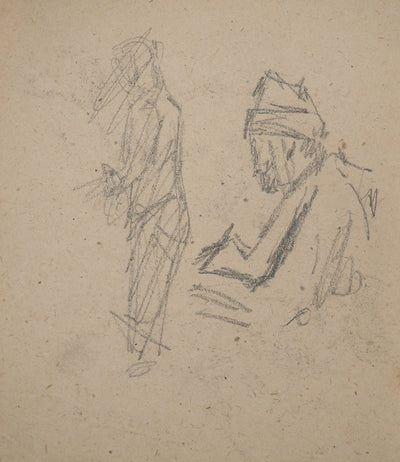Louis HAYET : Croquis d'observation, Dessin original (photo de détail 2) - Crédit photo : Galerie Art.Paris
