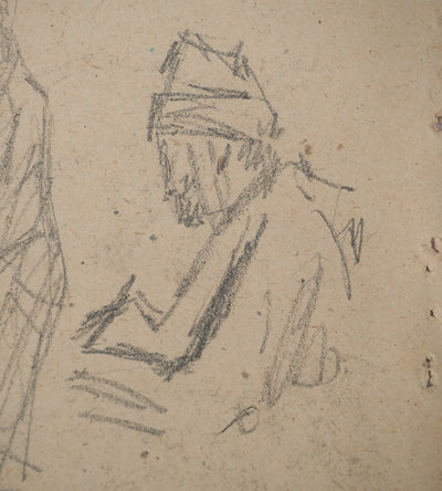 Louis HAYET : Croquis d'observation, Dessin original (photo de détail 3) - Crédit photo : Galerie Art.Paris
