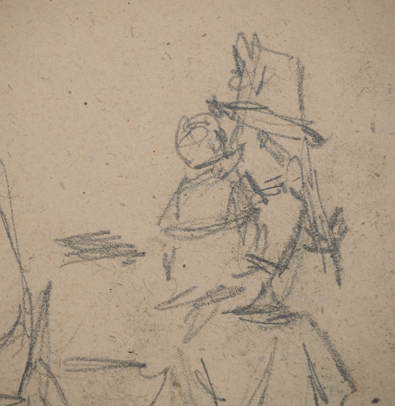 Louis HAYET : Mère et enfant, Dessin original (photo de détail 4) - Crédit photo : Galerie Art.Paris