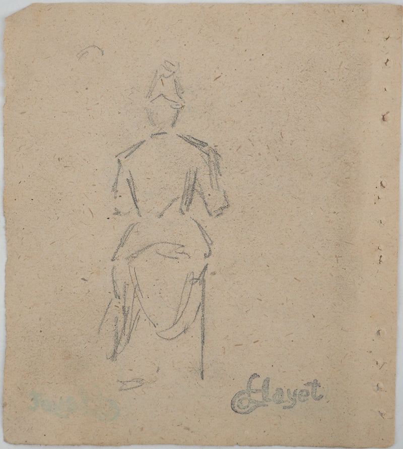 Louis HAYET : Mère et enfant, Dessin original (photo de détail 6) - Crédit photo : Galerie Art.Paris
