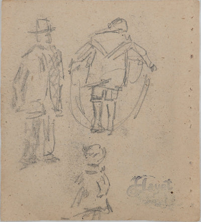 Louis HAYET : Corde à sauter, Dessin original (vue générale) - Crédit photo : Galerie Art.Paris