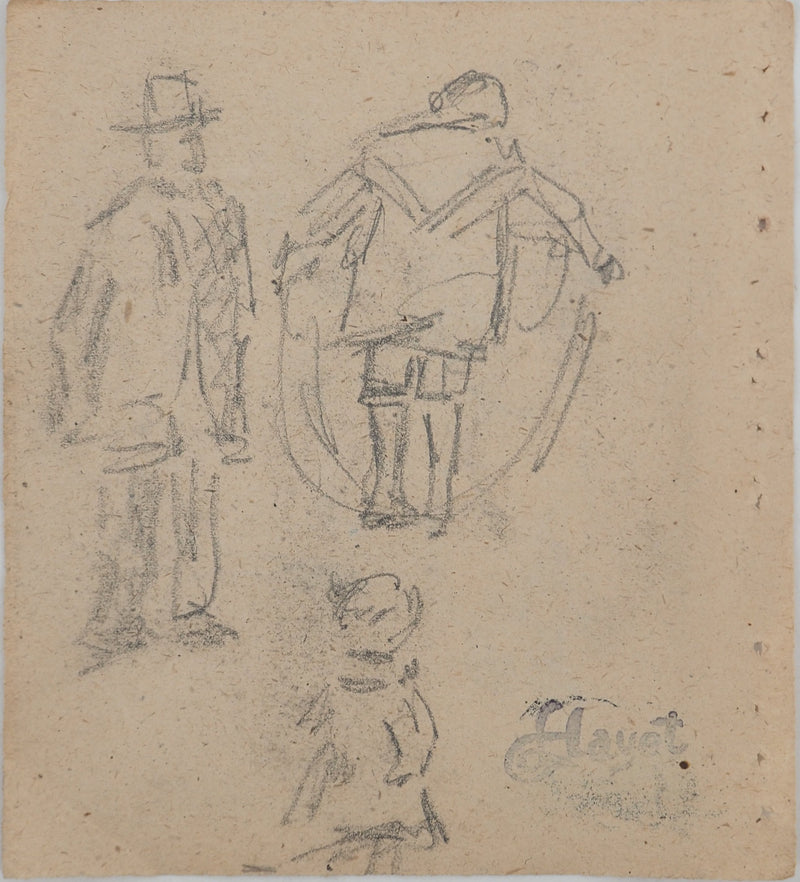 Louis HAYET : Corde à sauter, Dessin original (vue générale) - Crédit photo : Galerie Art.Paris