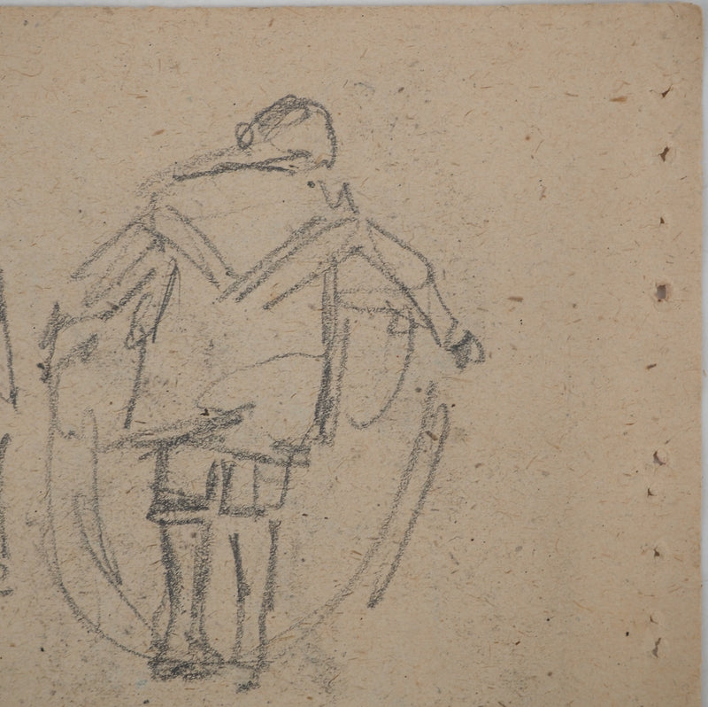 Louis HAYET : Corde à sauter, Dessin original (photo de détail 4) - Crédit photo : Galerie Art.Paris