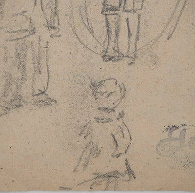 Louis HAYET : Corde à sauter, Dessin original (photo de détail 5) - Crédit photo : Galerie Art.Paris