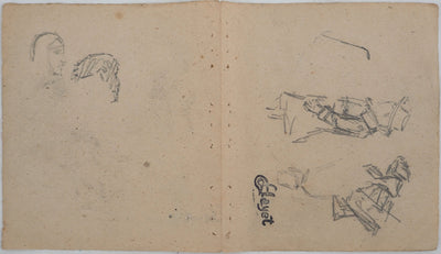 Louis HAYET : Dessin d'observation, Dessin original (photo de détail 7) - Crédit photo : Galerie Art.Paris