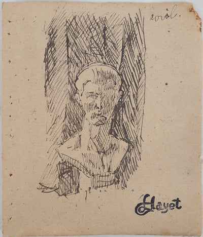 Louis HAYET : L'empereur romain, Dessin original (vue générale) - Crédit photo : Galerie Art.Paris