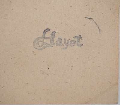 Louis HAYET : L'homme à barbe, Dessin original (photo de détail 2) - Crédit photo : Galerie Art.Paris