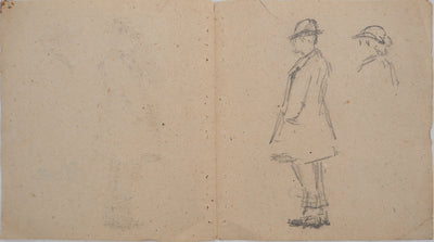 Louis HAYET : L'homme à barbe, Dessin original (photo de détail 7) - Crédit photo : Galerie Art.Paris
