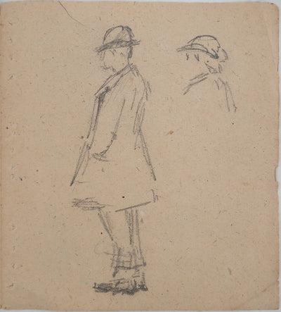 Louis HAYET : L'homme à barbe, Dessin original (photo de détail 8) - Crédit photo : Galerie Art.Paris