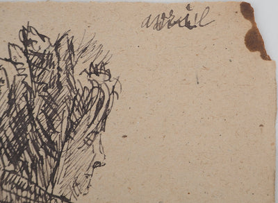 Louis HAYET : Complicité muette, Dessin original (photo de détail 6) - Crédit photo : Galerie Art.Paris