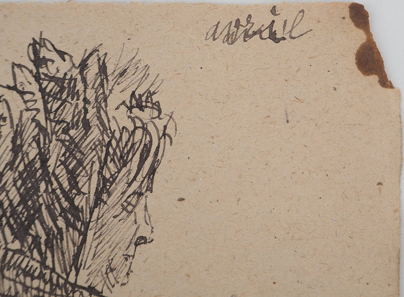 Louis HAYET : Complicité muette, Dessin original (photo de détail 6) - Crédit photo : Galerie Art.Paris