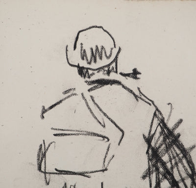Louis HAYET : L'ouvrier, Dessin original (photo de détail 4) - Crédit photo : Galerie Art.Paris