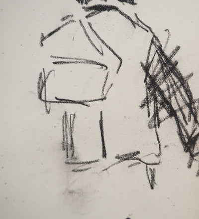 Louis HAYET : L'ouvrier, Dessin original (photo de détail 5) - Crédit photo : Galerie Art.Paris