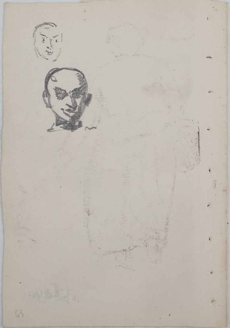 Louis HAYET : Femme et enfant, Dessin original (photo de détail 6) - Crédit photo : Galerie Art.Paris