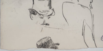 Louis HAYET : Hommes élégants, Dessin original (photo de détail 6) - Crédit photo : Galerie Art.Paris