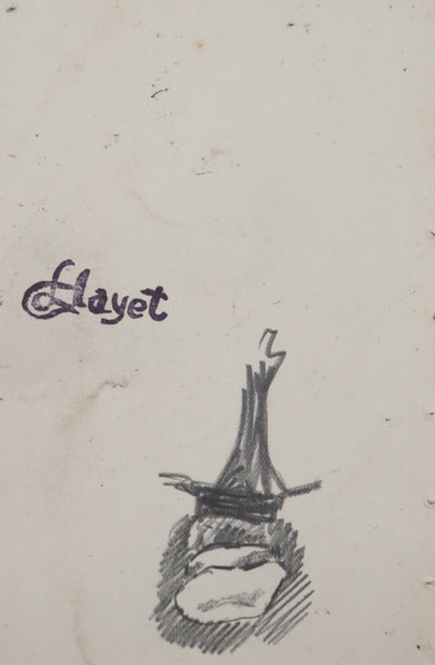Louis HAYET : ?, Dessin original (photo de détail 3) - Crédit photo : Galerie Art.Paris