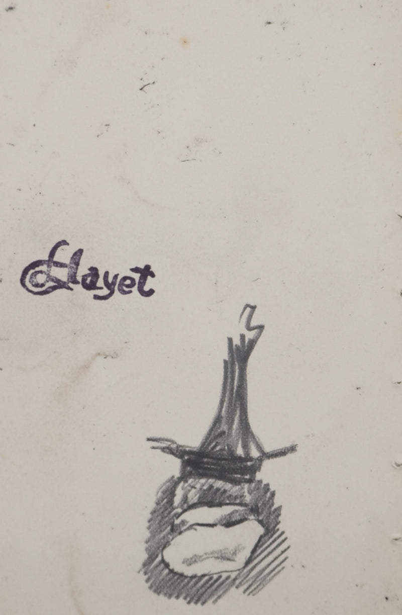 Louis HAYET : ?, Dessin original (photo de détail 3) - Crédit photo : Galerie Art.Paris