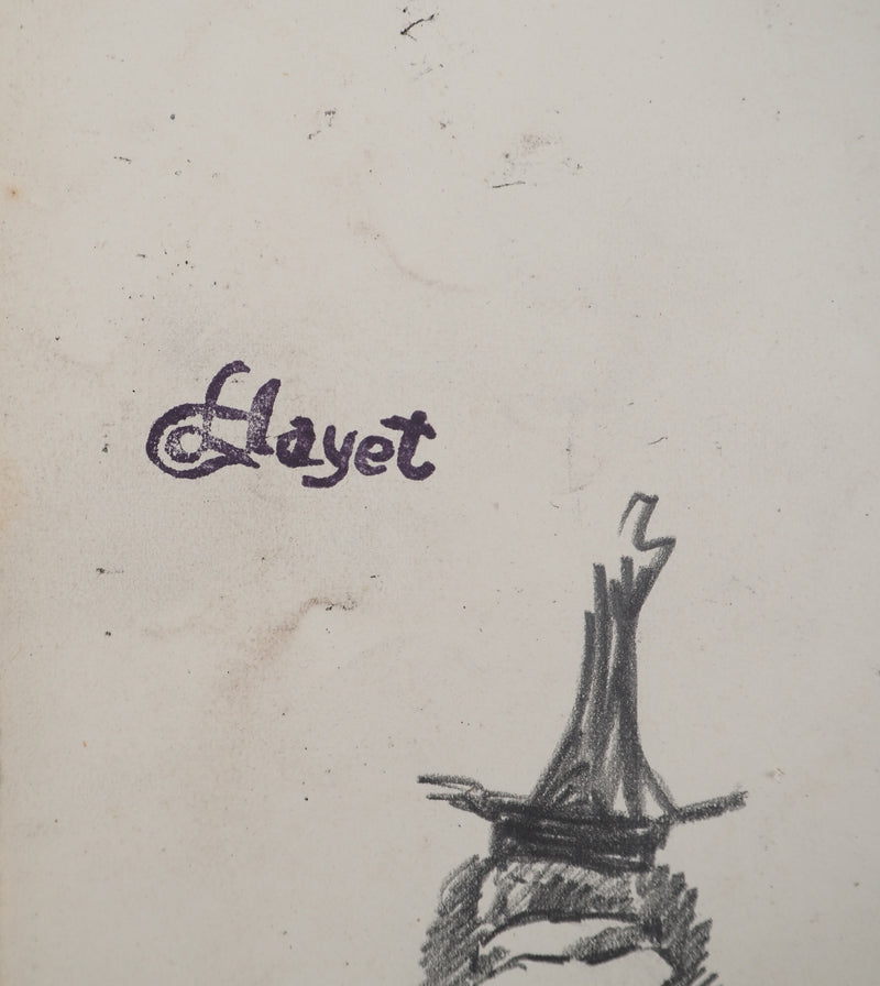 Louis HAYET : ?, Dessin original (photo de détail 2) - Crédit photo : Galerie Art.Paris