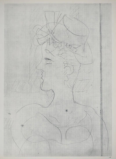 Georges BRAQUE : Femme au chapeau, Héliogravure originale (vue générale) - Crédit photo : Galerie Art.Paris