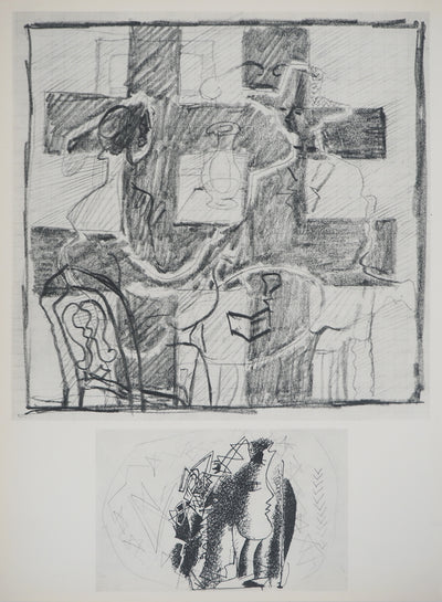 Georges BRAQUE : Vanité aux deux crânes, Héliogravure originale (photo de détail 6) - Crédit photo : Galerie Art.Paris