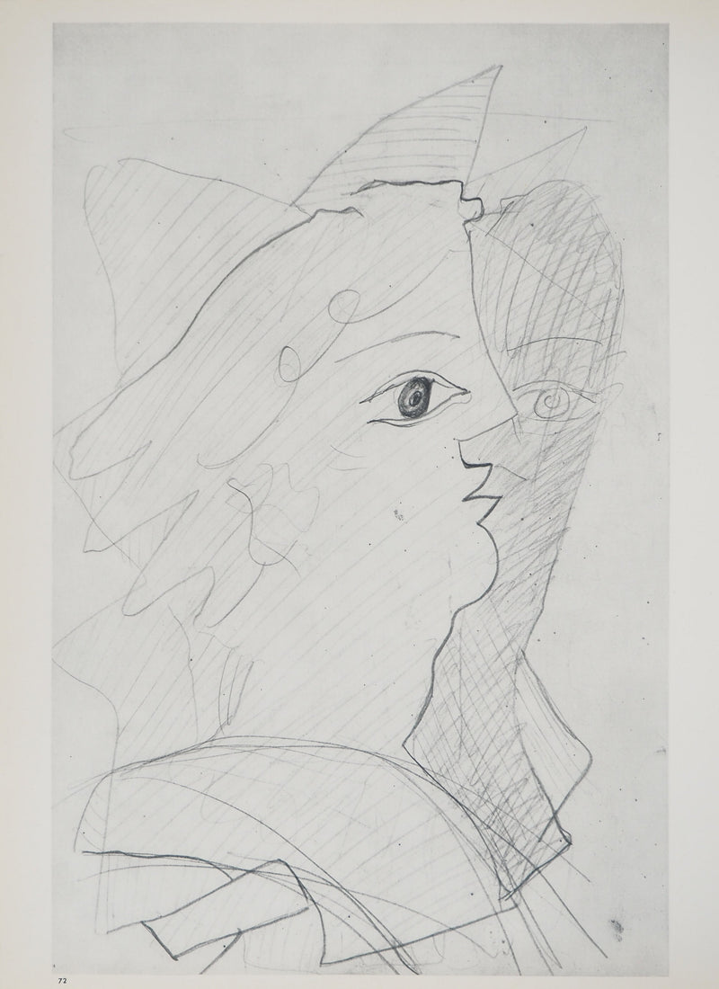 Georges BRAQUE : Jeune femme cubiste, Héliogravure originale (photo de détail 6) - Crédit photo : Galerie Art.Paris