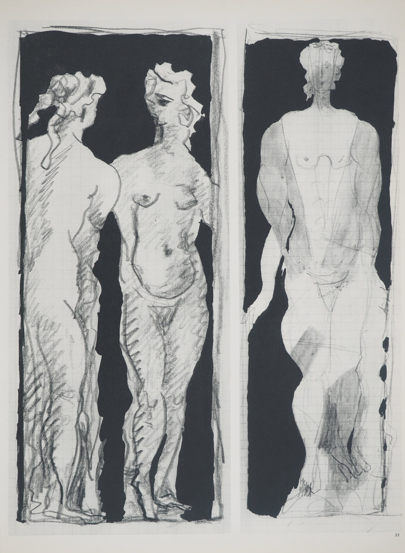 Georges BRAQUE : Nus debout, Héliogravure originale (vue générale) - Crédit photo : Galerie Art.Paris