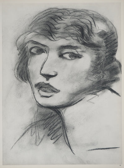 Georges BRAQUE : Portrait de jeune femme, Héliogravure originale (vue générale) - Crédit photo : Galerie Art.Paris