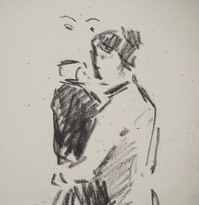 Louis HAYET : Femme et enfant, Dessin original (photo de détail 4) - Crédit photo : Galerie Art.Paris