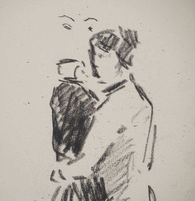 Louis HAYET : Femme et enfant, Dessin original (photo de détail 4) - Crédit photo : Galerie Art.Paris