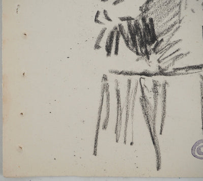 Louis HAYET : Femme et enfant, Dessin original (photo de détail 5) - Crédit photo : Galerie Art.Paris