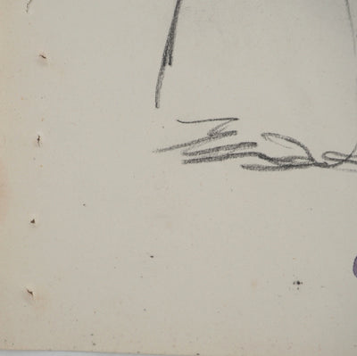 Louis HAYET : La femme de chambre, Dessin original (photo de détail 5) - Crédit photo : Galerie Art.Paris