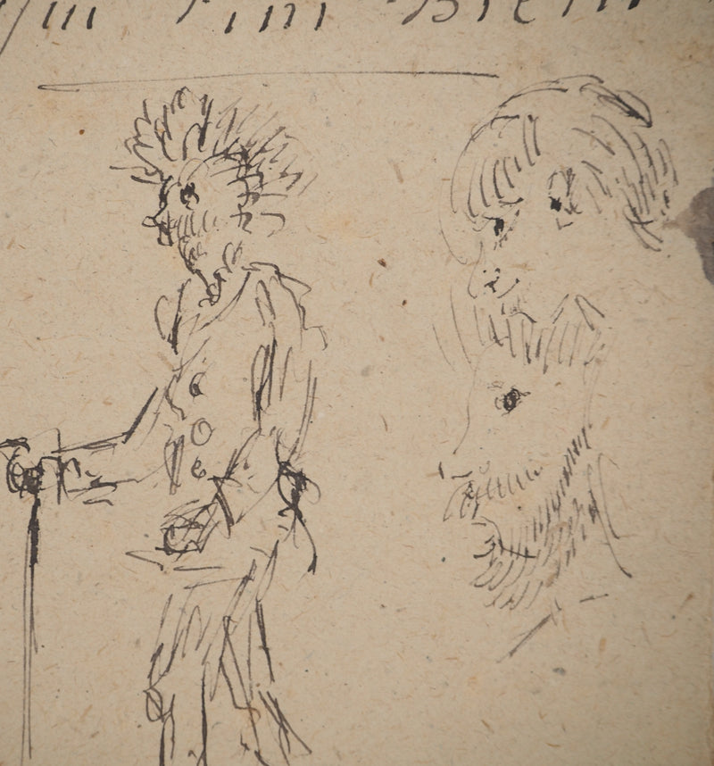 Louis HAYET : Tout est bien qui fini bien, Dessin original (photo de détail 5) - Crédit photo : Galerie Art.Paris