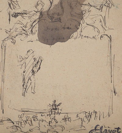 Louis HAYET : Orchestre symphonique, Dessin original (photo de détail 3) - Crédit photo : Galerie Art.Paris