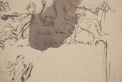 Louis HAYET : Orchestre symphonique, Dessin original (photo de détail 4) - Crédit photo : Galerie Art.Paris