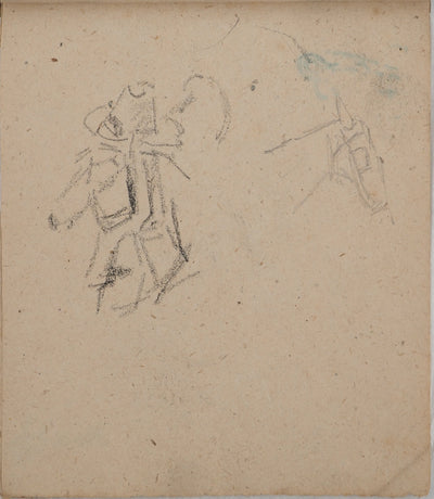Louis HAYET : Les officiers, Dessin original (photo de détail 6) - Crédit photo : Galerie Art.Paris
