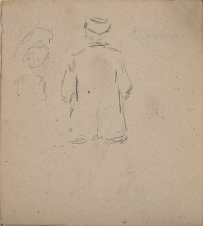 Louis HAYET : Croquis d'observation, Dessin original (vue générale) - Crédit photo : Galerie Art.Paris