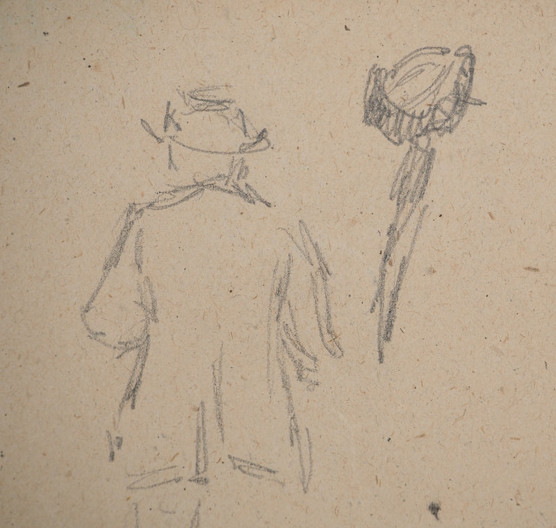 Louis HAYET : Le cow-boy, Dessin original (photo de détail 5) - Crédit photo : Galerie Art.Paris