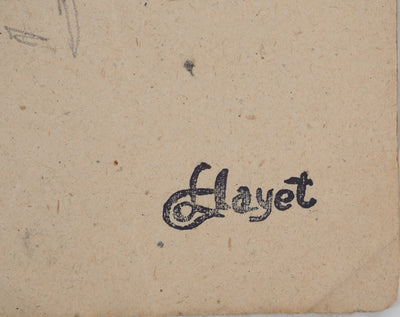 Louis HAYET : Le cow-boy, Dessin original (photo de détail 2) - Crédit photo : Galerie Art.Paris