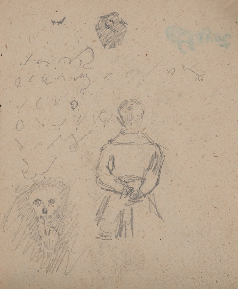 Louis HAYET : Le cow-boy, Dessin original (photo de détail 6) - Crédit photo : Galerie Art.Paris